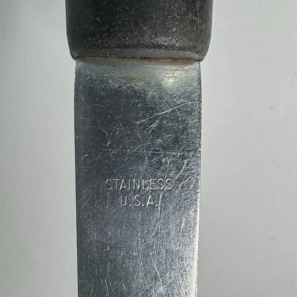 Vintage Royal Brand Sharpcutter Stainless Steel Ladle Black Handle USA